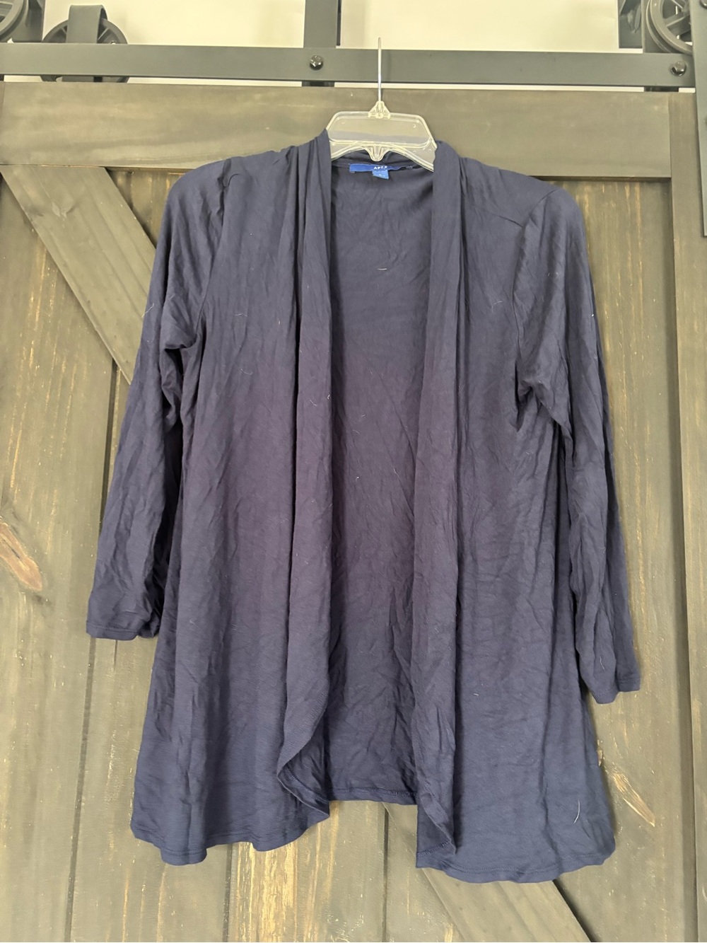 Women’s Open-Front Navy Blue Lightweight Cardigan